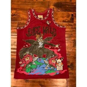 Brand X Men's Maroon Cranberry JUICE WRLD 999 Basketball Jersey $125 Size XS NWT